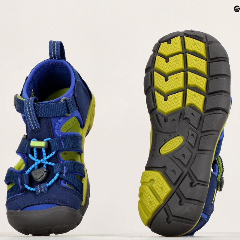 Детски сандали KEEN Seacamp II CNX blue depths/chartreuse 9