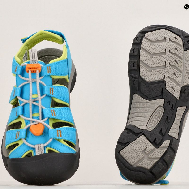 Младежки сандали KEEN Newport Boundless blue atoll/daiquiri green 9