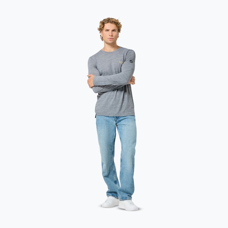 Мъжка блуза с дълъг ръкав  super.natural Apres Ski cashmere grey melange/various 2