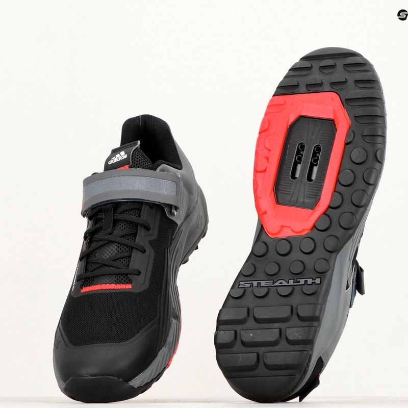 Мъжки MTB обувки за колоездене adidas FIVE TEN Trailcross Clip In core black/grey three/red 22