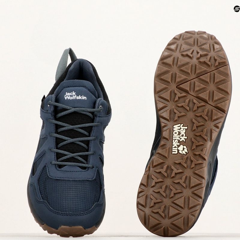 Jack Wolfskin мъжки ботуши за трекинг Woodland 2 Texapore Low night blue 10