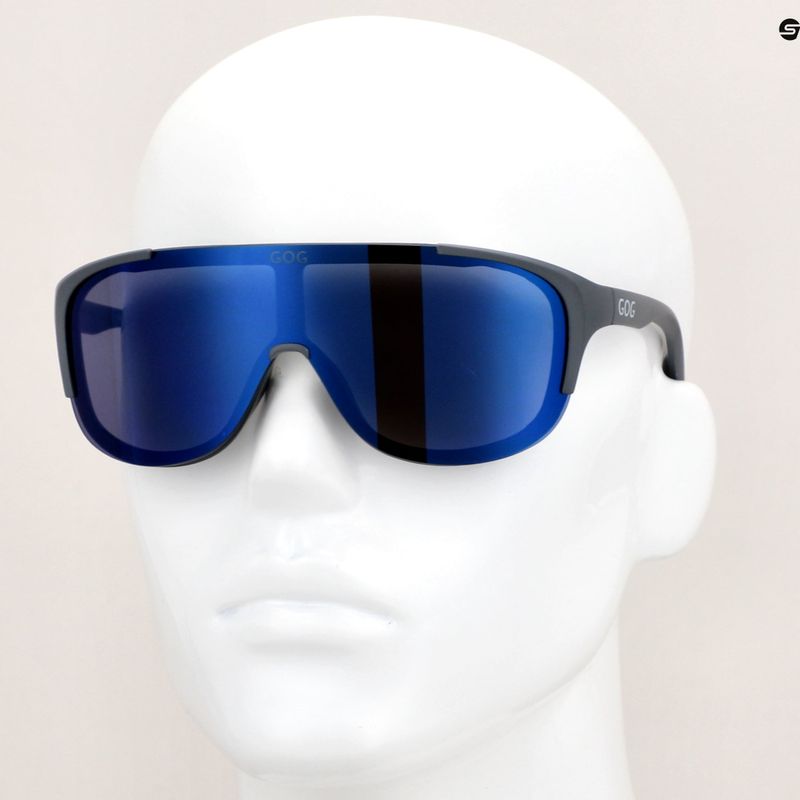 Слънчеви очила GOG Medusa matt grey/black/blue mirror 10