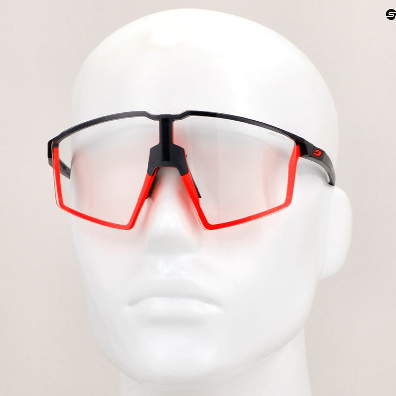 Слънчеви очила Julbo Edge Reactiv 0-3 mat black/mat fluo orange/clear 10