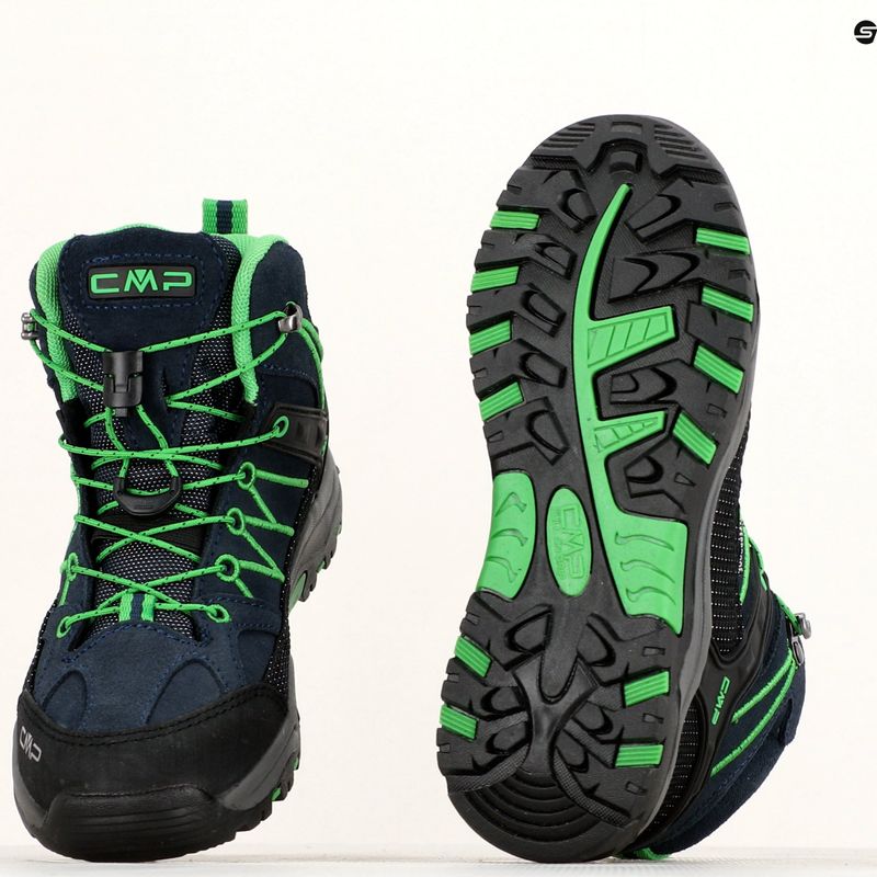 Детски обувки за трекинг CMP Rigel Mid blue/gecko 9
