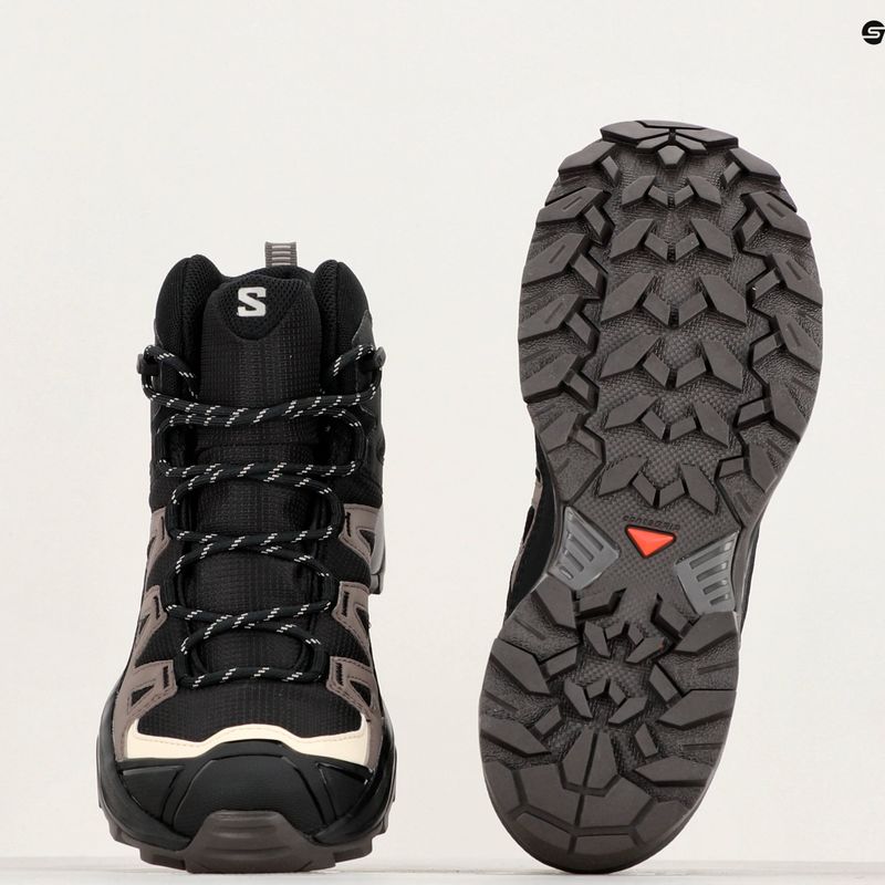 Дамски туристически обувки Salomon X Ultra 360 MID GTX black/plum kitten/shale 9