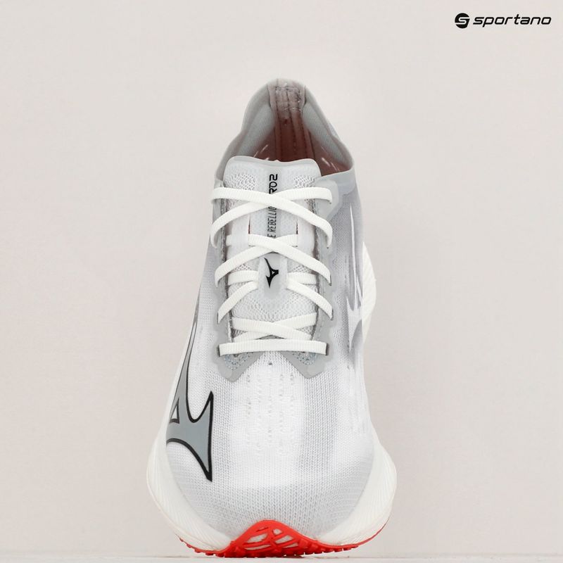 Дамски обувки за бягане Mizuno Wave Rebellion Pro 2 white/harbor mist/cayenne 9