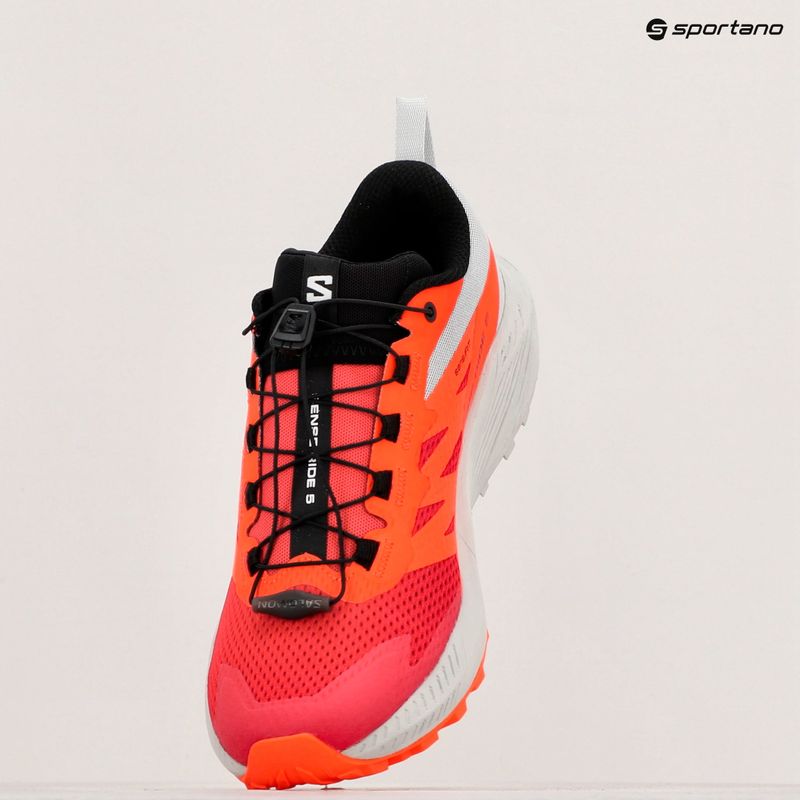 Мъжки обувки за бягане Salomon Sense Ride 5 lunar rock/shocking orange/fiery red 10