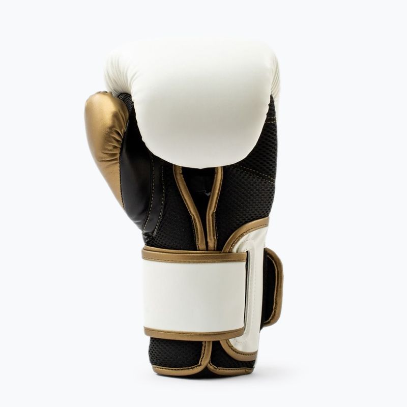 Боксови ръкавици Everlast Powerlock 2 white/gold 3