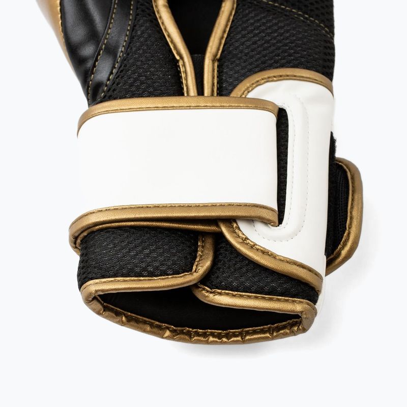 Боксови ръкавици Everlast Powerlock 2 white/gold 7