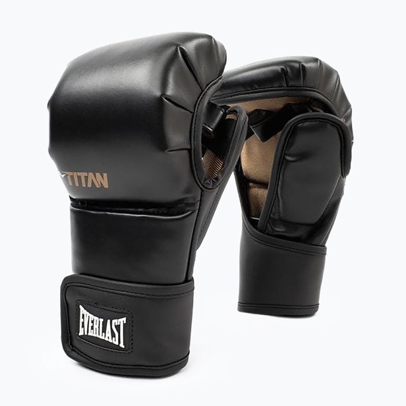 Everlast Titan Hybrid черни граплинг ръкавици 7