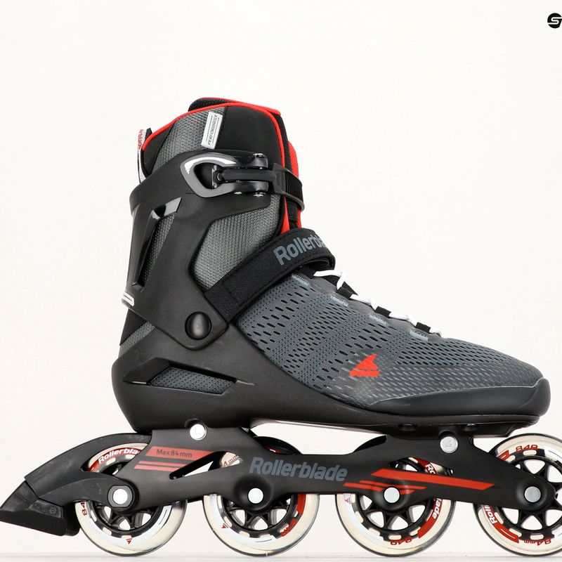 Мъжки ролери Rollerblade Spark 84 dark grey/red 9