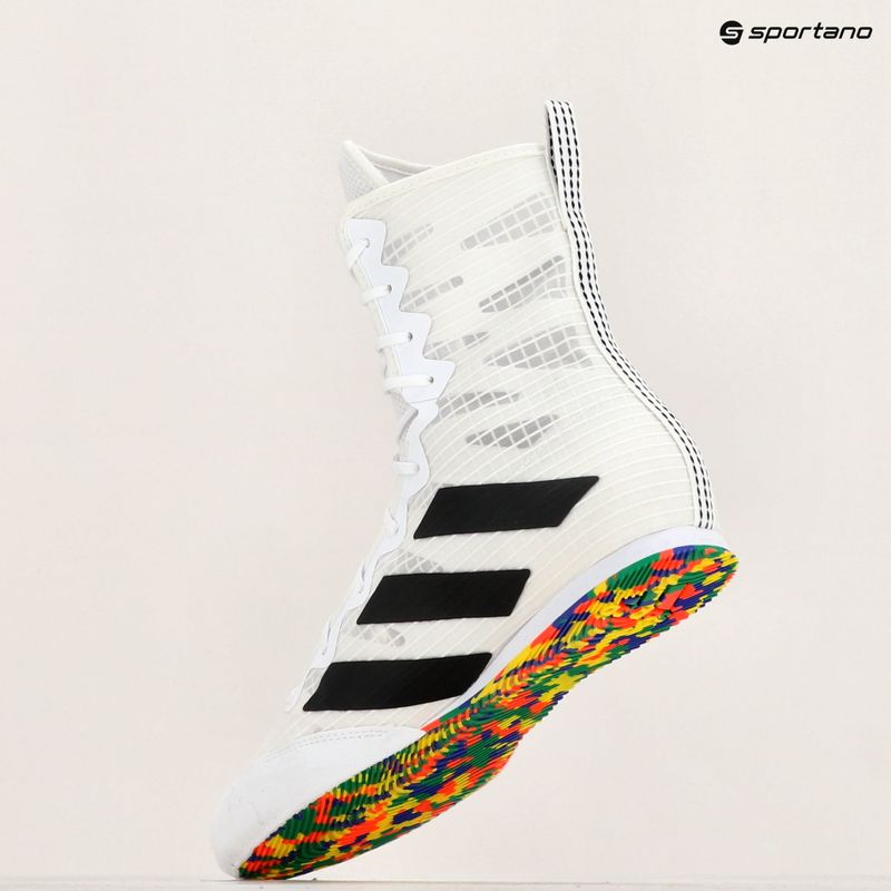 Боксови обувки adidas Box Hog 4 cloud white/core black/cloud white 10