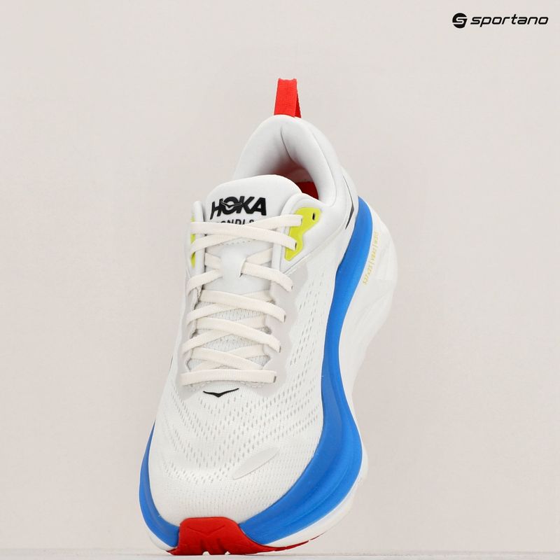HOKA Bondi 8 мъжки обувки за бягане blanc de blanc/virtual blue 9