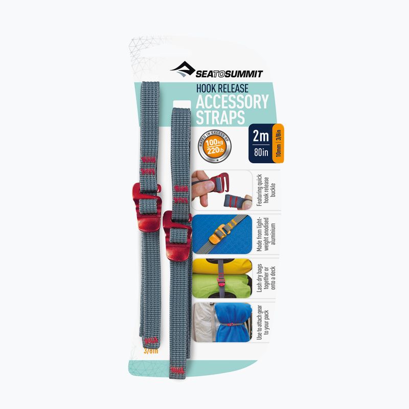 Ремъци с куки Sea to Summit Hook Release Accessory Strap 2 m red 2