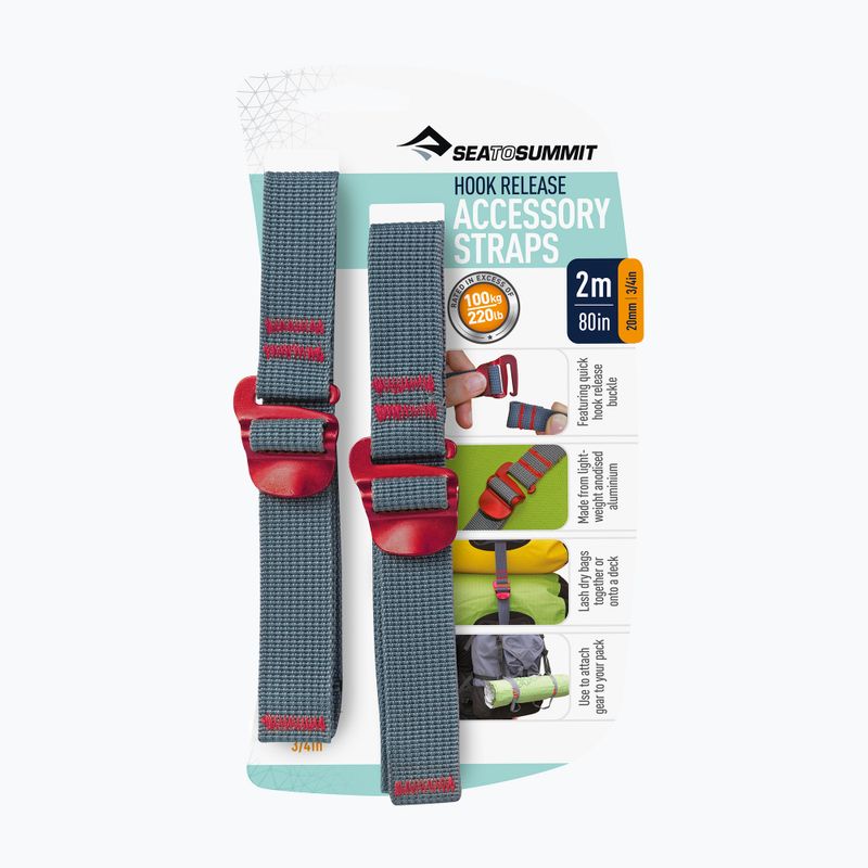 Ремък за закрепване Sea to Summit Hook Release Accessory Strap red 2