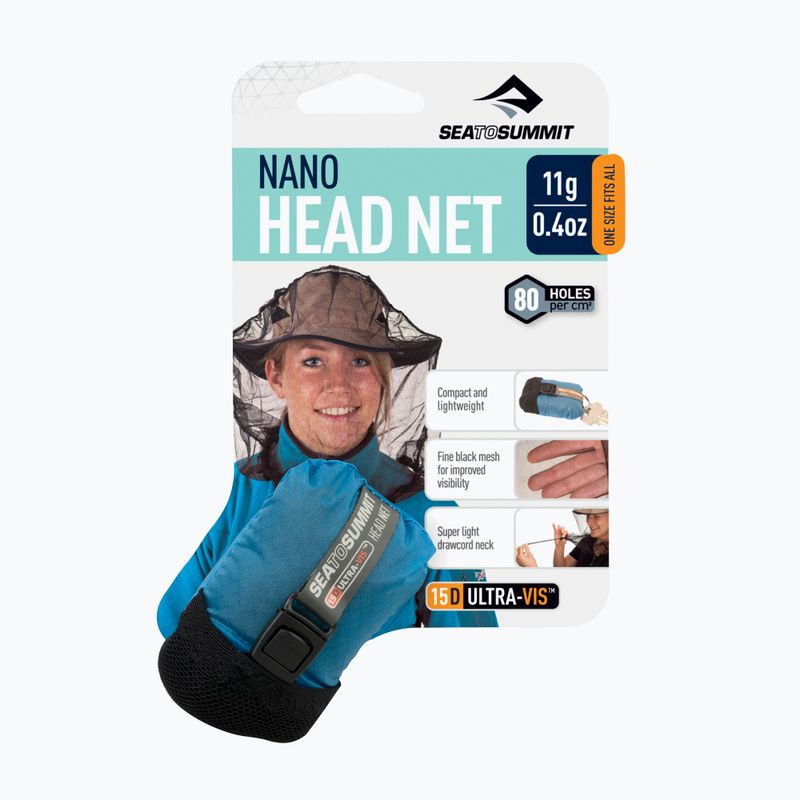 Мрежа против комари за глава Sea To Summit Nano MosquiTo Headnet black 4