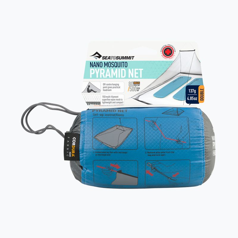 Мрежа против комари Sea To Summit Nano MosquiTo Pyramid Net Double grey 10