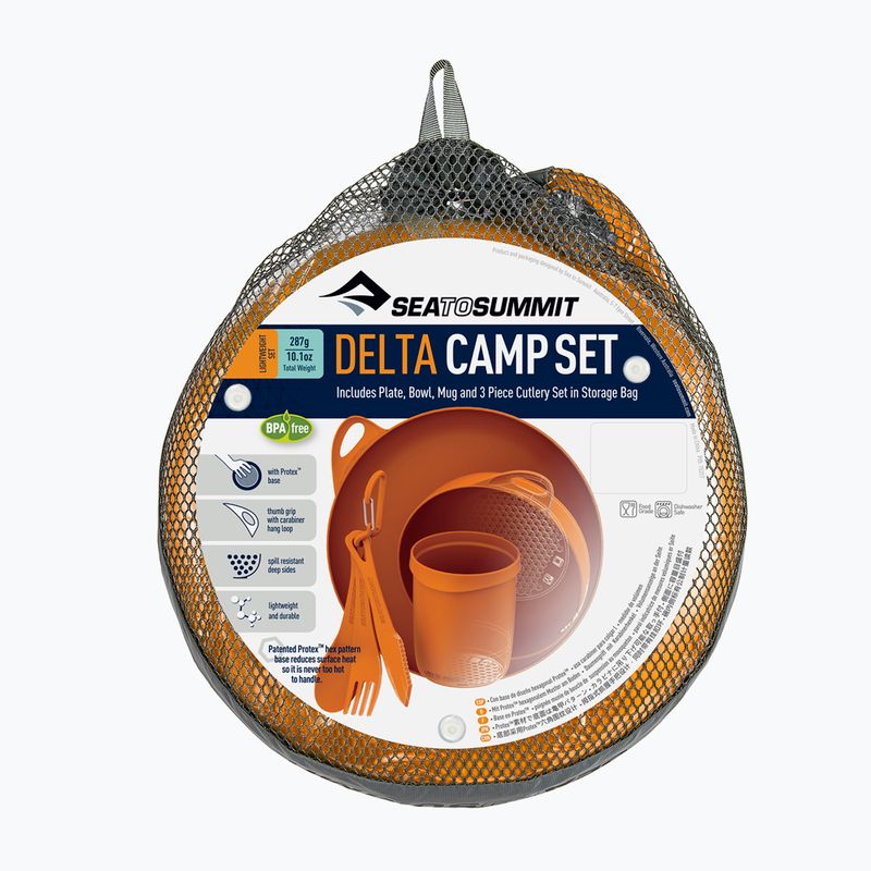 Sea to Summit Комплект съдове Delta Camp оранжев ADSETOR 6