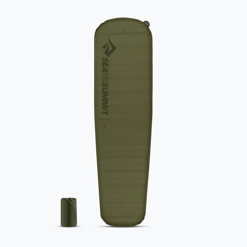 Sea to Summit Camp Plus Regular 2.5 cm Зелена самонадуваема постелка AMSICAPLR 4