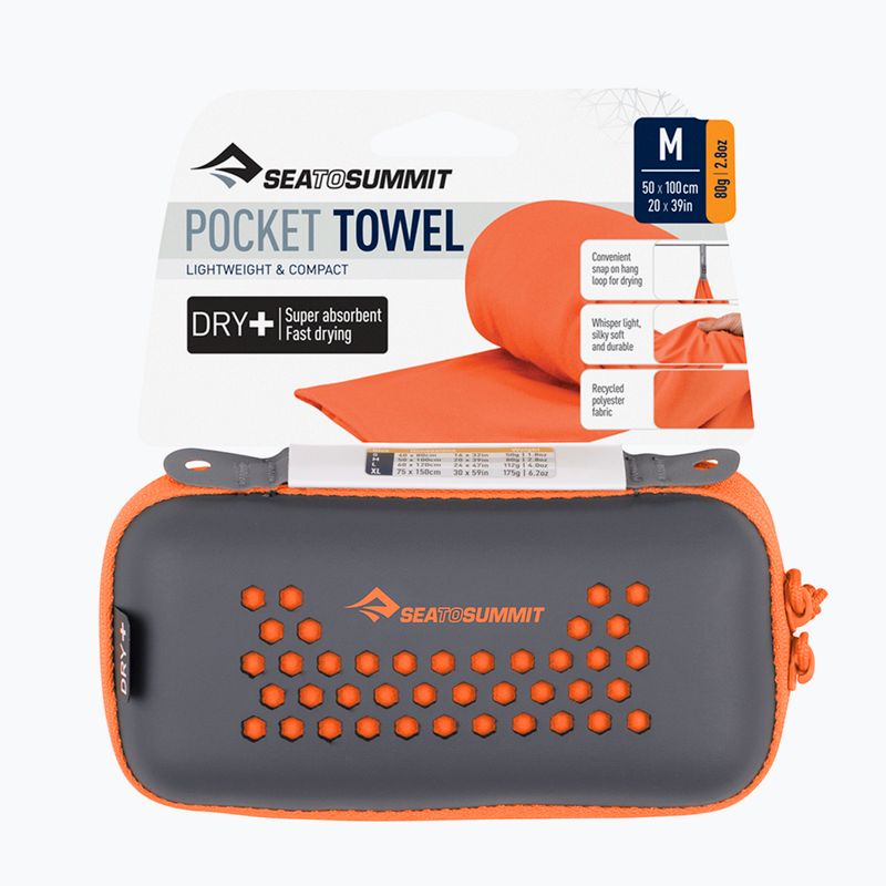 Бързосъхнеща кърпа Sea to Summit Pocket Towel picante 6