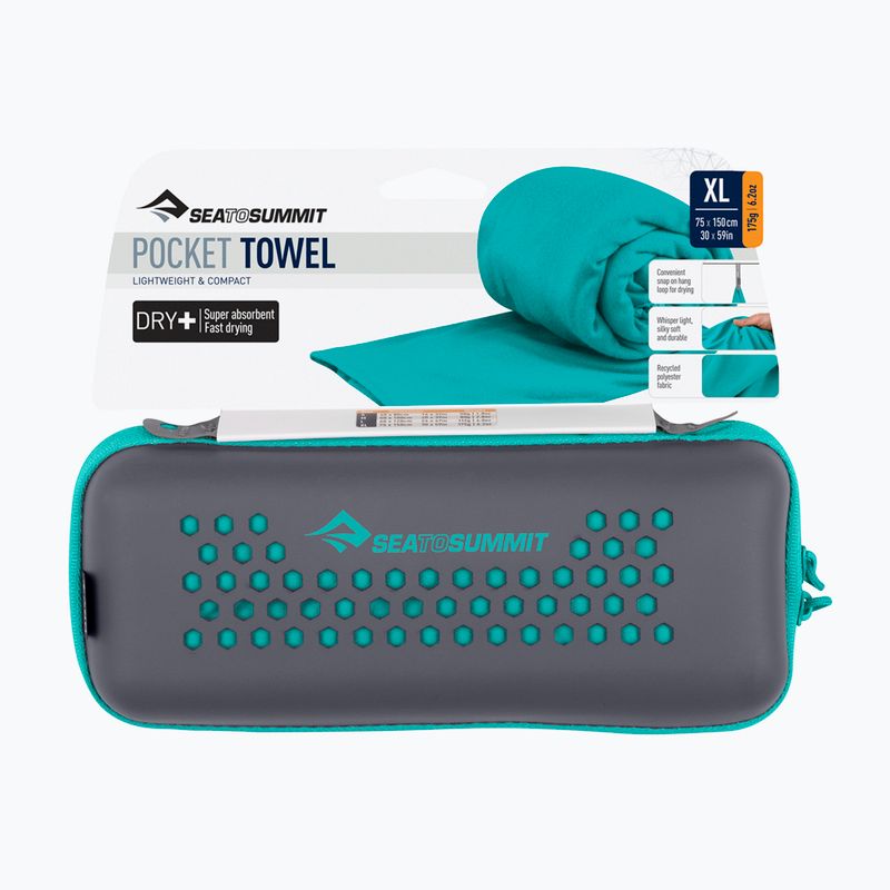 Бързосъхнеща кърпа Sea to Summit Pocket Towel baltic 3
