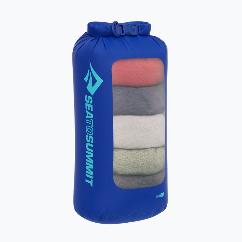 Sea to Summit Олекотена суха чанта View 8 l surf blue 3