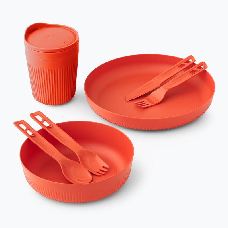 Комплект туристически съдове за хранене Sea to Summit Passage Dinnerware orange 2