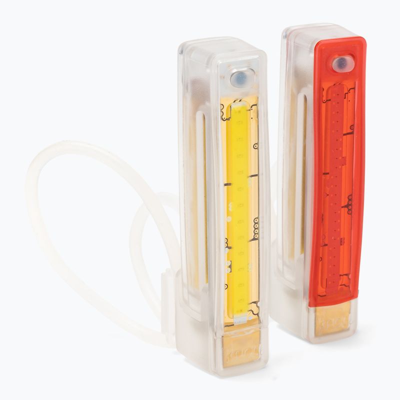 Комплект прозрачни велосипедни светлини Knog Plus Twinpack 12145