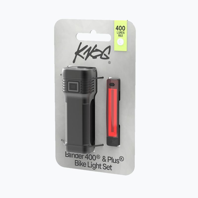 Комплект велосипедни светлини Knog Blinder Pro 400/Plus black 4