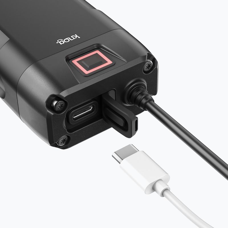 Knog Blinder X 1800 предна светлина за велосипед + 10000mAh батерия черна 6