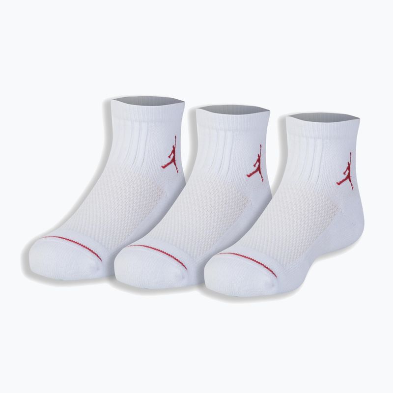 Детски чорапи Nike Air Jordan Jumpman Quarter 3 чифта white 2