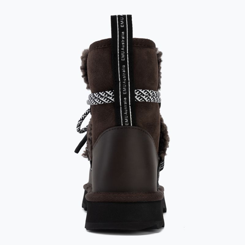 Дамски ботуши за сняг EMU Australia Blurred Teddy chocolate 6