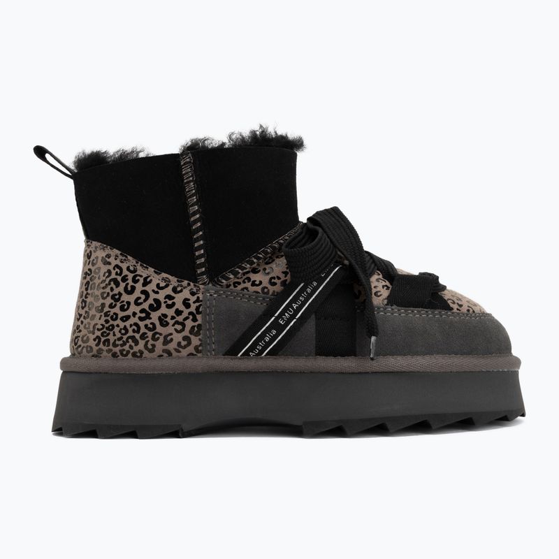 Дамски ботуши за сняг EMU Australia Blurred Micro Patchwork Leo charcoal 2