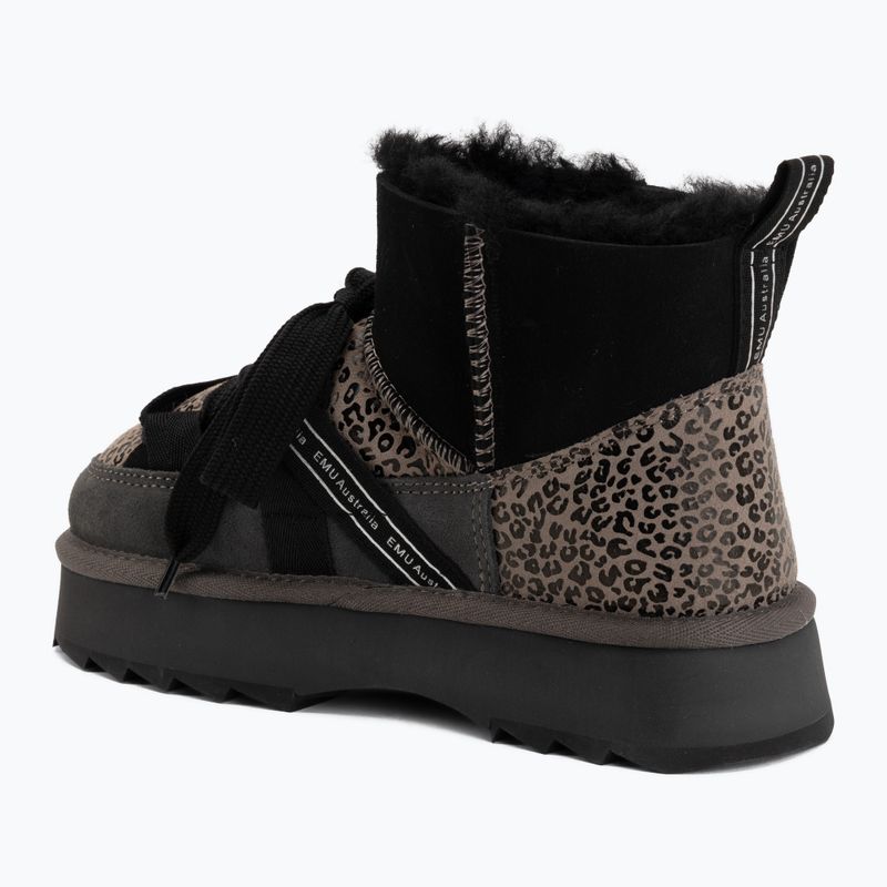 Дамски ботуши за сняг EMU Australia Blurred Micro Patchwork Leo charcoal 3