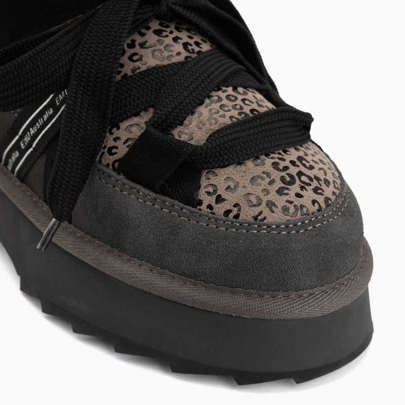 Дамски ботуши за сняг EMU Australia Blurred Micro Patchwork Leo charcoal 7