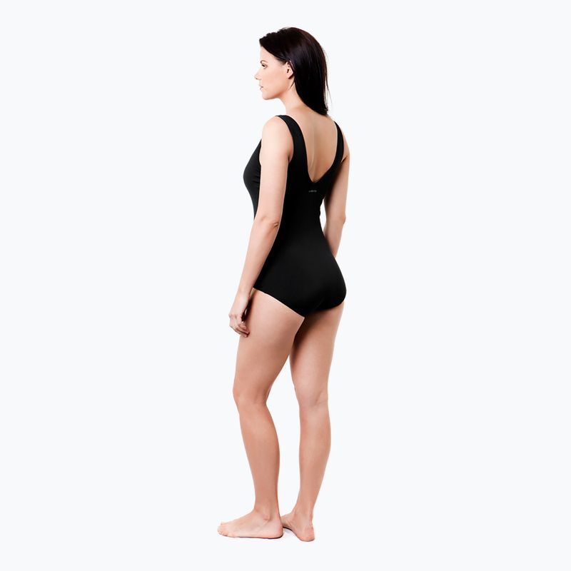 Дамски бански костюм от една част Funkita Zip Front One Piece still black 6