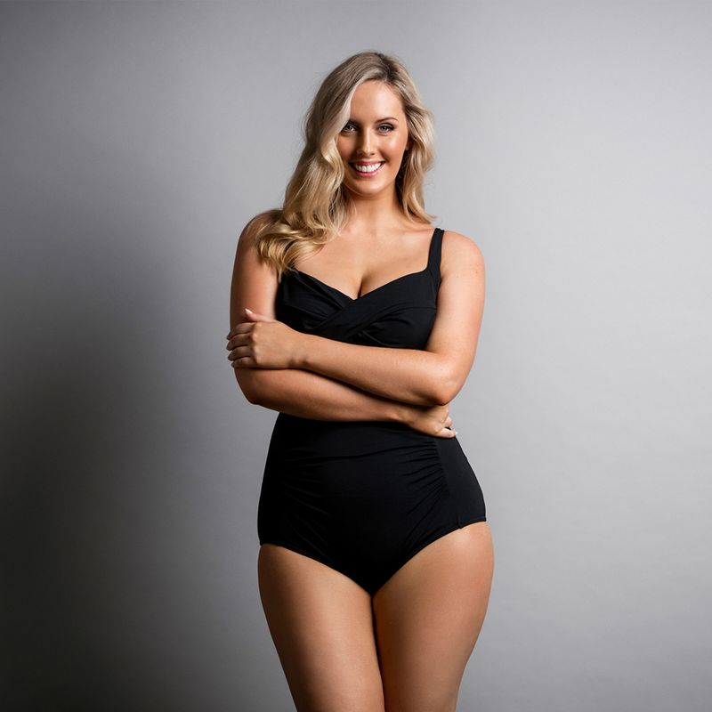 Дамски бански костюм от една част Funkita Ruched One Piece still black 3