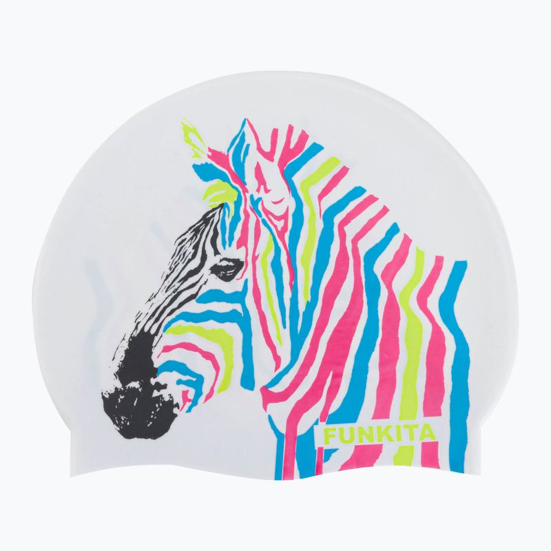 Funkita Силиконова шапка за плуване бяла FS990088500