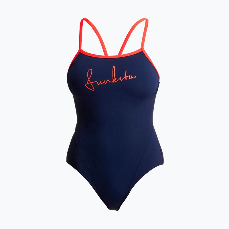 Дамски бански Funkita Single Strap One Piece ocean fire 5