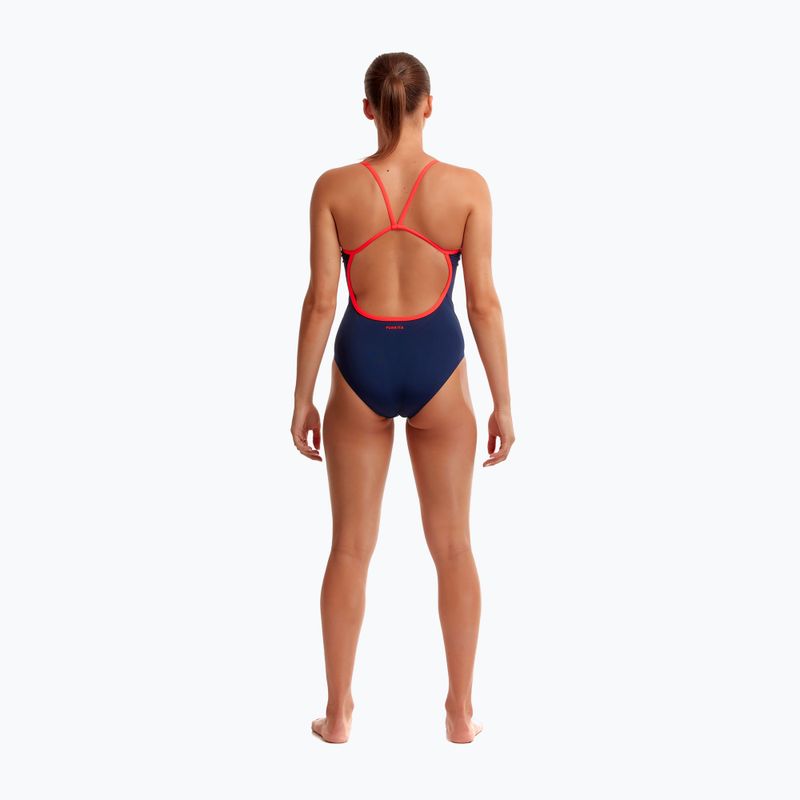 Дамски бански Funkita Single Strap One Piece ocean fire 7