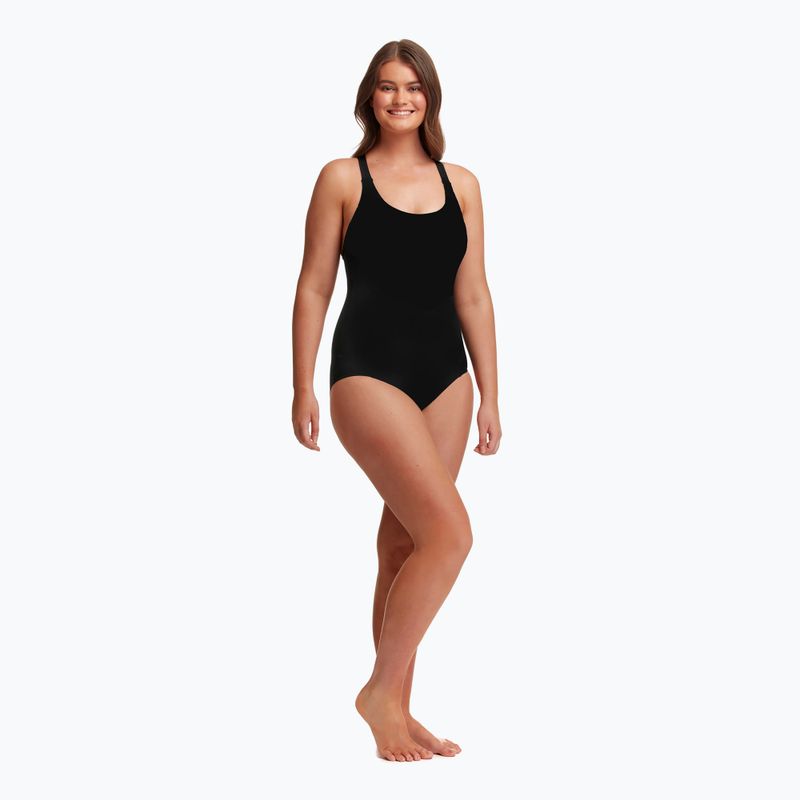 Дамски бански костюм една част Funkita Brace Me Back One Piece still black 3