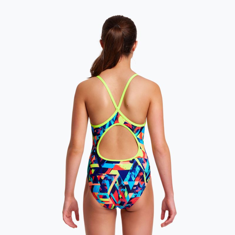 Детски бански костюм от една част Funkita Diamond back blocked bars FS11G7130908 6