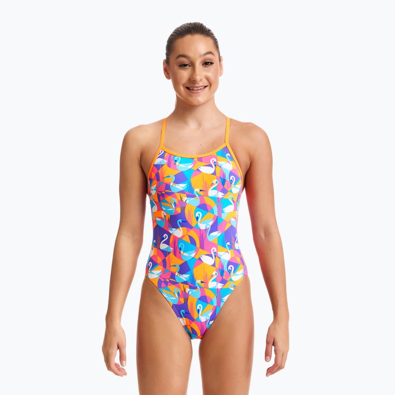 Детски бански Funkita Eco с една каишка жълто-розов FKS030G7132608 5