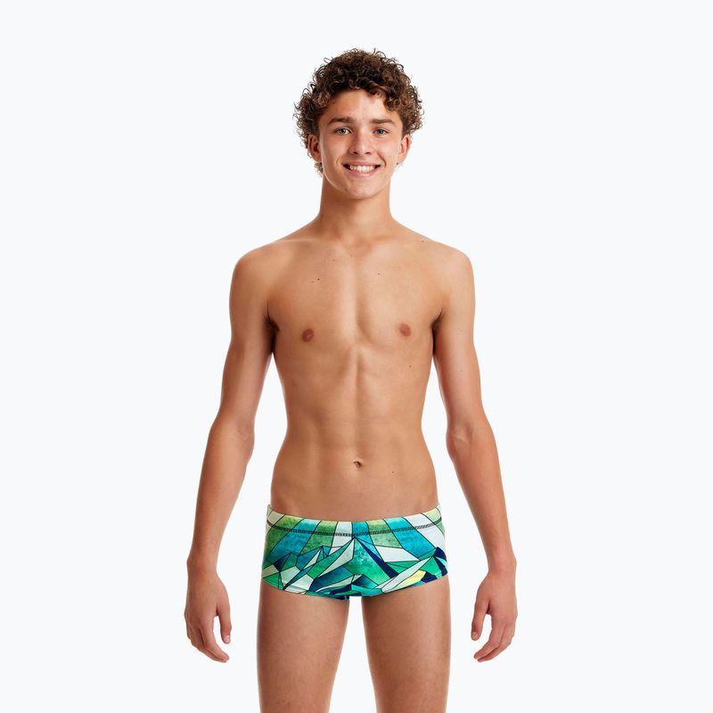 FUNKY TRUNKS Детски бански Sidewinder зелено-син FTS010B7131024 5