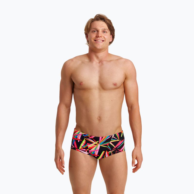 Мъжки бански FUNKY TRUNKS Classic Trunks черен и цветен FT30M71387 4