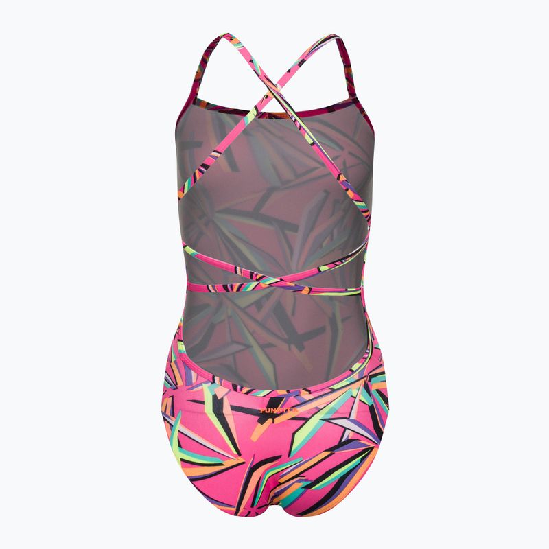 Funkita дамски бански от една част с презрамки в розово FS38L7138808 2