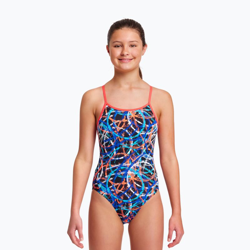 Детски бански костюм Funkita Diamond Back One Piece Spin Doctor FS11G71432 4
