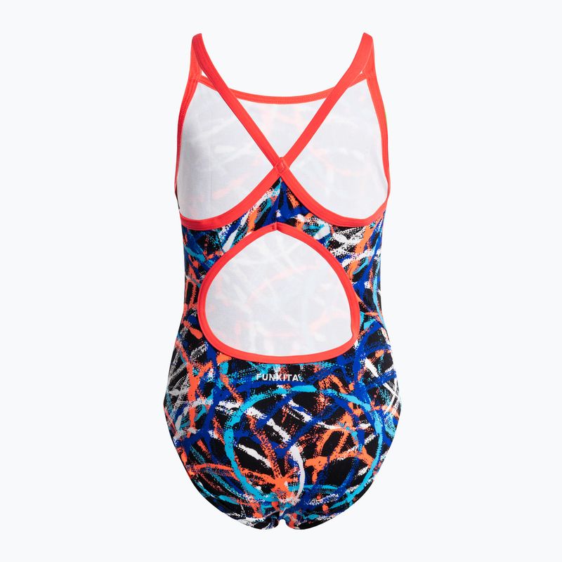 Детски бански костюм Funkita Diamond Back One Piece Spin Doctor FS11G71432 2