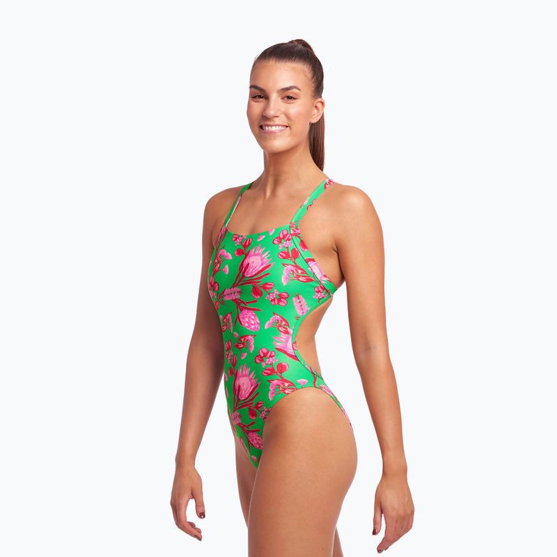 Funkita Без презрамки Дамски бански костюм Зелен FKS020L7154912 3