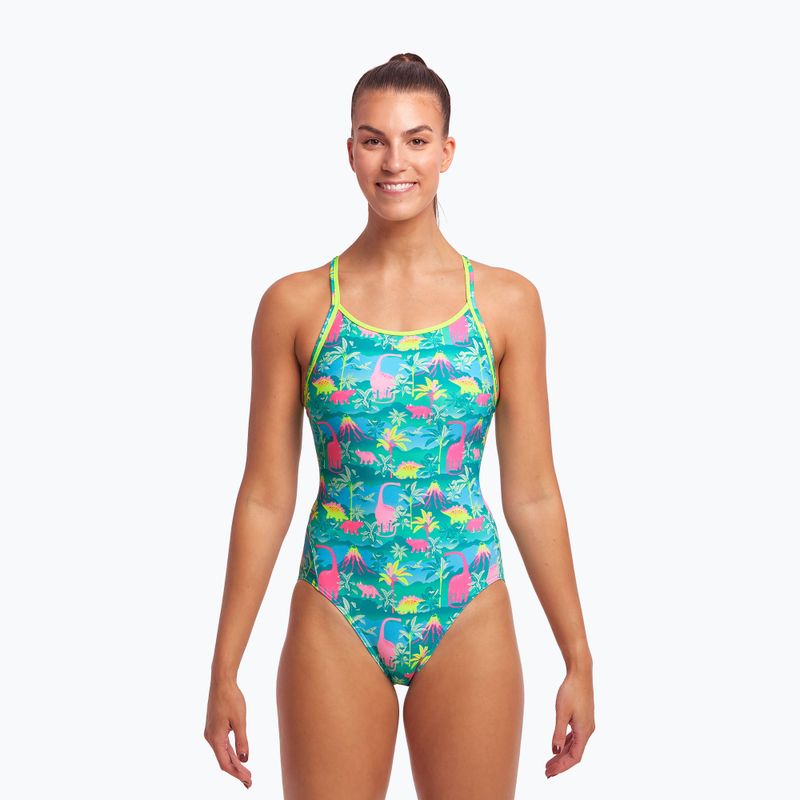 Funkita Diamond Back One Piece дамски бански костюм Green FS11L7153408 2